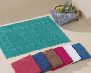 TOALHA PISO JACQUARD DECOR C/ ANTIDERRAP