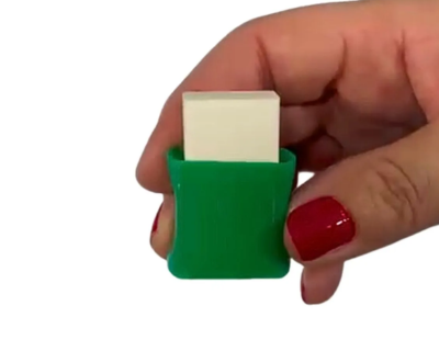 BORRACHA COM CAPA WINPAPER BRANCA