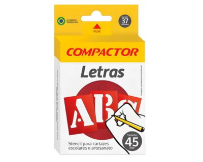 LETRAS VAZADAS COMPACTOR 45MM 