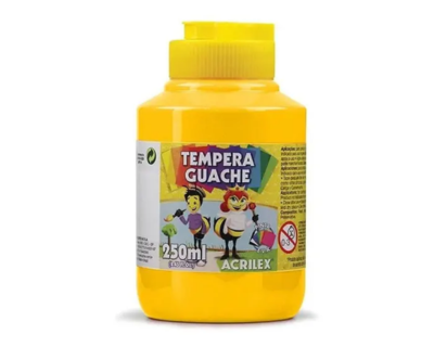 TINTA GUACHE 250ML AMARELO OURO 505