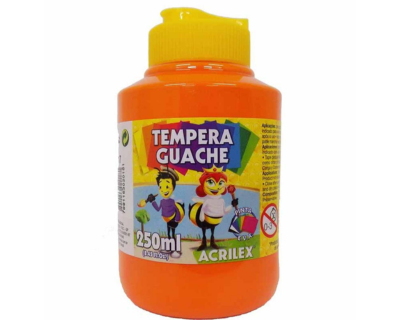 TINTA GUACHE 250ML LARANJA 517