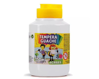 TINTA GUACHE 250ML BRANCO 519