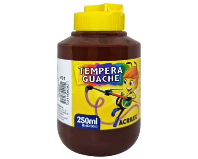TINTA GUACHE 250ML MARROM 531