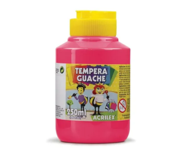 TINTA GUACHE 250ML ROSA 537