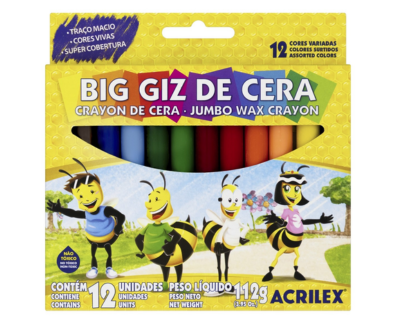 GIZ DE CERA BIG GIZ ACRILEX CX C/12