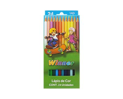 LÁPIS DE COR WINNER 24 CORES