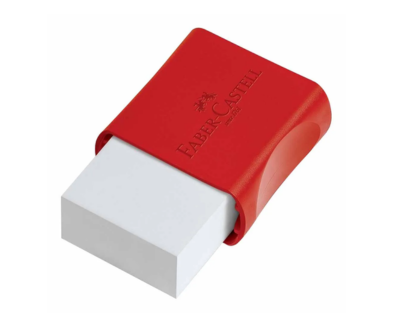 BORRACHA COM CAPA BRANCA FABER CASTEL