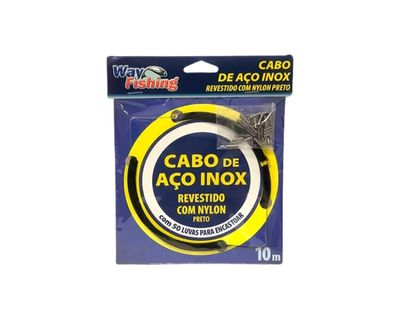 CABO DE AÇO 10 METROS C/ 70 LUVAS 20 LIB