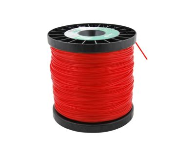 FIO DE NYLON P/CORTAR GRAMA VERMELHO 1M 