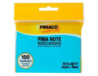 BLOCO DE RECADO AUTOADESIVO PIMANOTE AZU