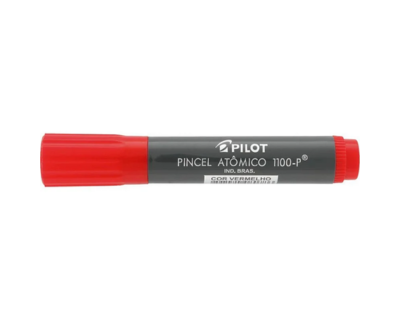 PINCEL MARCADOR PERMANENTE ATOMICO 1100P VERMELHO