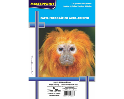 PAPEL FOTOGRAFICO INKJET A4 GLOSSY ADESIVO