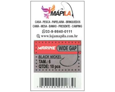 ANZOL WIDE GAP BLACK  C/10