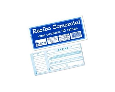 IMPRESSO RECIBO COMERCIAL C/CANHOTO 50F