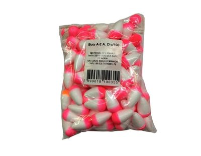 BOIA P/ PESCA N°02 ALT. 2,5CM C/10