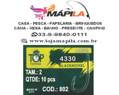 ANZOL 4330 BLACK C/10 N°