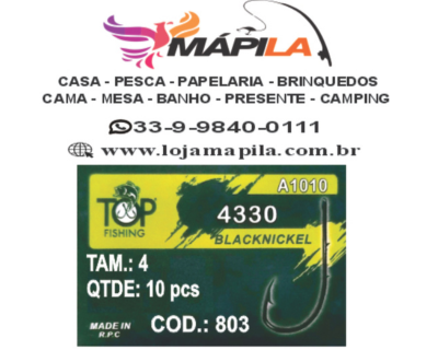 ANZOL 4330 BLACK C/10 N°